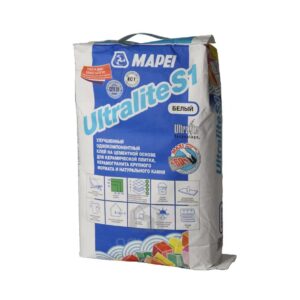 Плиточный клей Mapei Ultralite S1 белый 15 кг