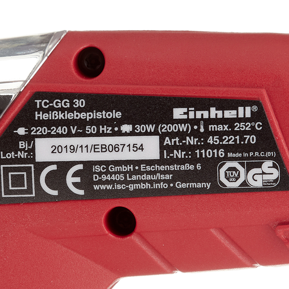 Пистолет клеевой электрический Einhell TC-GG 30