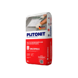 Клей для плитки и камня Plitonit В экспресс Вб 25 кг