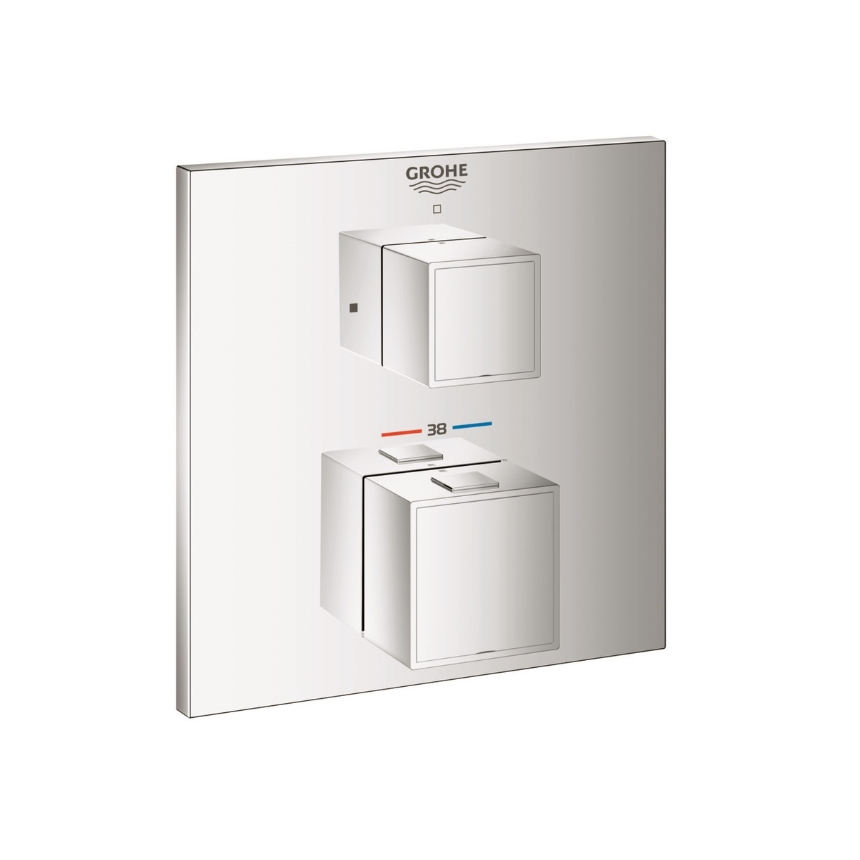 Смеситель термостатический для душа без излива Grohe Grohtherm Cube 24153000 с переключателем без лейки